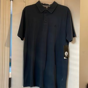 Volcom navy blue polo size small